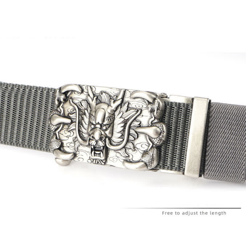 Herren Freizeit Nylon Gürtel mit Drachen Dekor