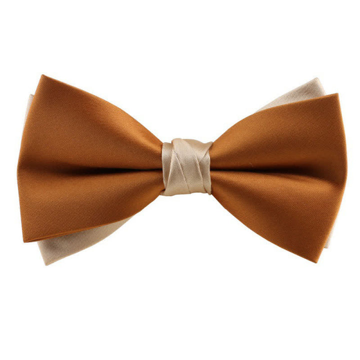 Herren Asymmetrische Zweifarbige Fliege