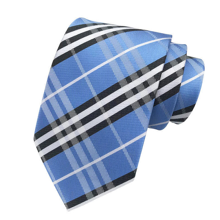 Klassische schottische Krawatte für Männer - Himmelblau - image 2