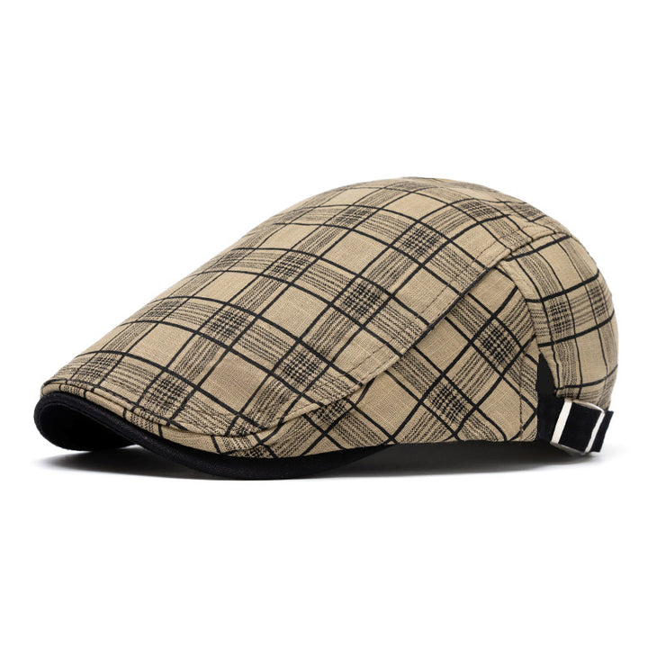 Frühlings- und Sommermode aus reiner Baumwolle mit Streifen und Karomuster - Khaki-Gitter - Einstellbar (22"-24") - image 13