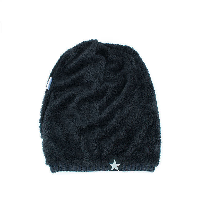 Fleece-gefütterte Fünf-Sterne-Mütze