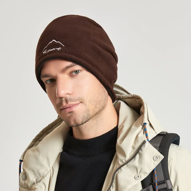 Winddicht Polar Fleece Wendemütze Warmer Hut