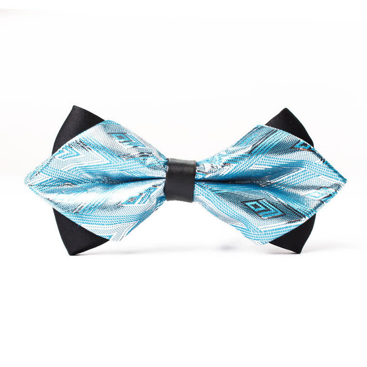 Moderne elegante spitze Diamantfliege für Männer - Blau - image 4