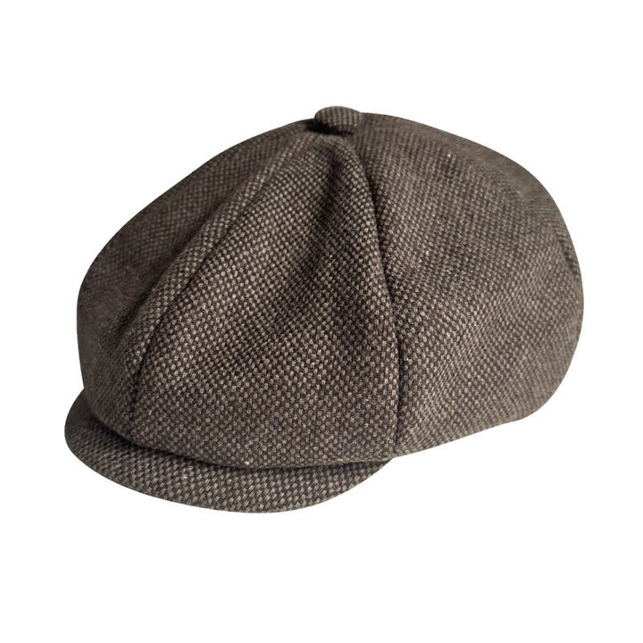 Vintage Auburn Newsboy Barett Achteckige Mütze