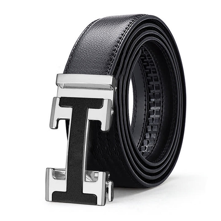 Luxuriöser geprägter automatischer Schnallengürtel für Herren aus Leder - image 12
