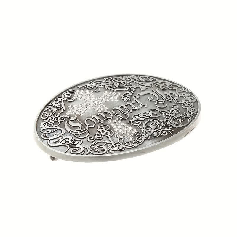 Damen DIY Cowgirl Rankennietenkreuzschnalle Ledergürtel