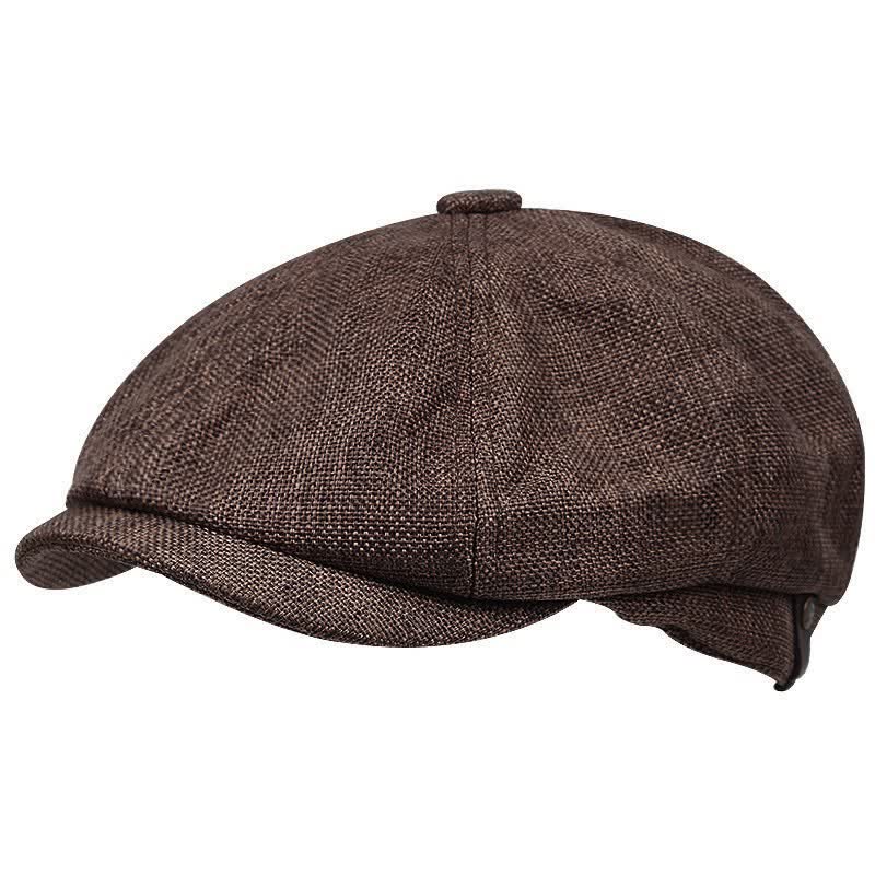 Freizeit Britische Zeitungsträger Achteckige Barettkappe - Kaffee - M (22"-22 7/8") - image 0