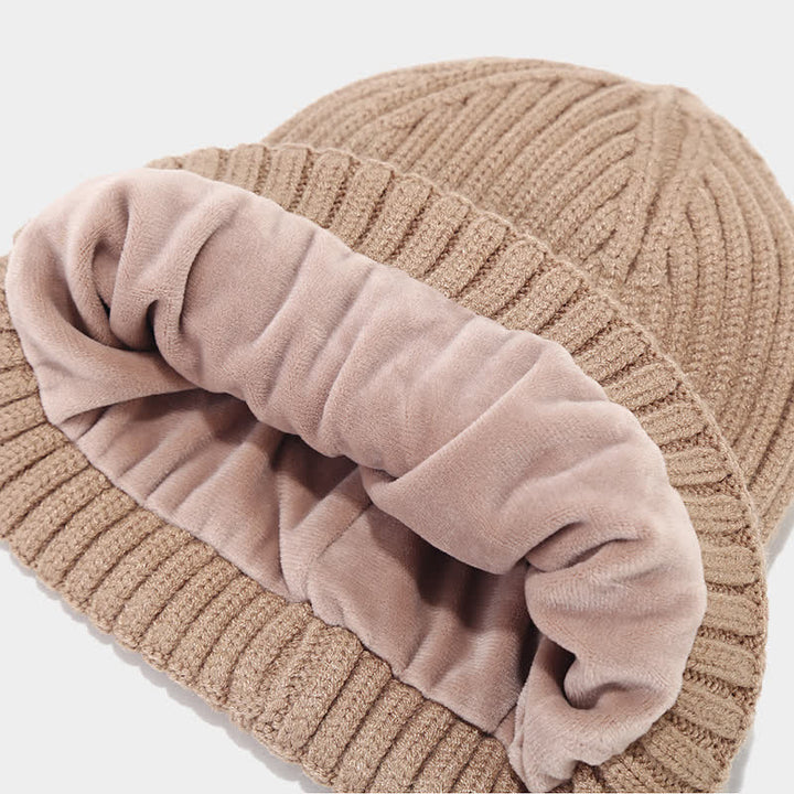 3er-Set Unisex Klassischer Vielseitiger Hut Schal Handschuh Set