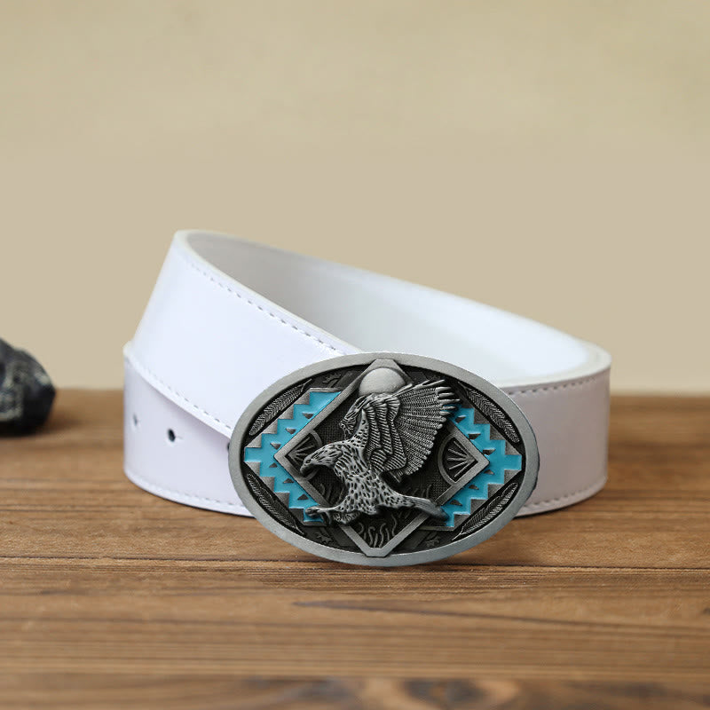 DIY Herrengürtel mit Emaille Adler-Schnalle