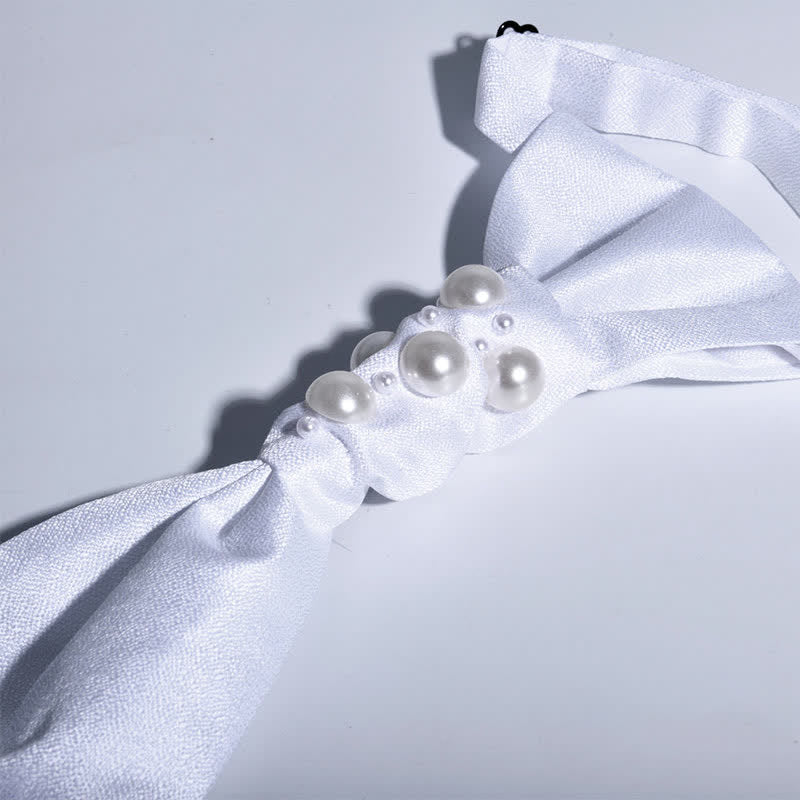 Vintage-Perlen-Hochzeitskrawatte für Herren - image 8