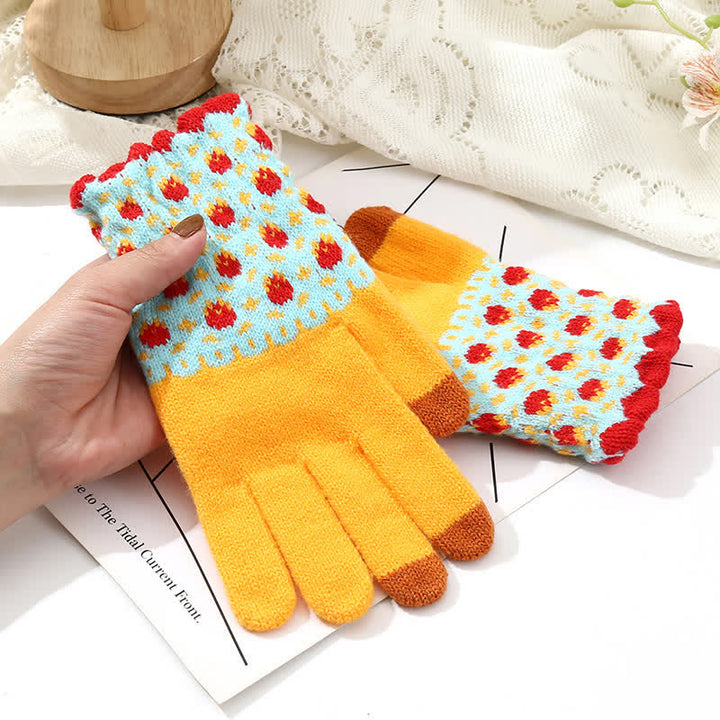 Damen-Gartenhandschuhe mit vollem Finger und Touchscreen-Funktion