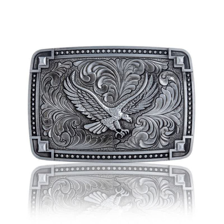 Herren DIY Soaring Eagle In Dreamy Sky Schnallen-Ledergürtel
