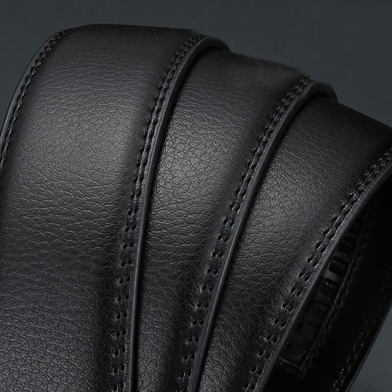 Luxuriöser geprägter automatischer Schnallengürtel für Herren aus Leder - image 5