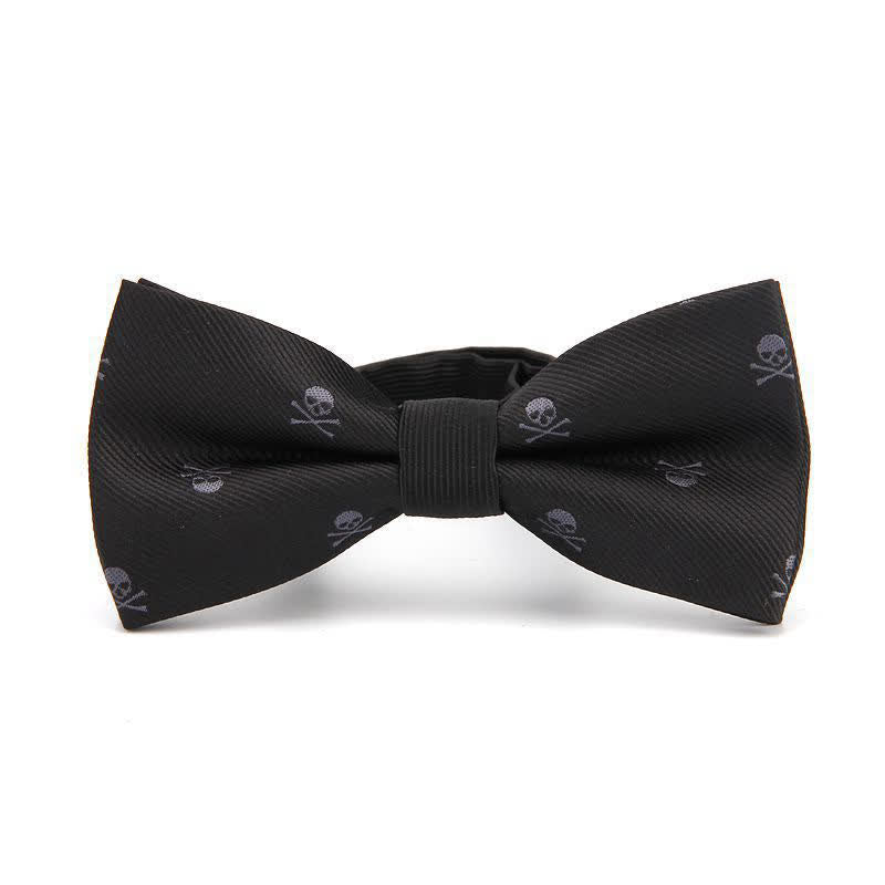 Herren Halloween Skelett Kreuzknochen Fliege