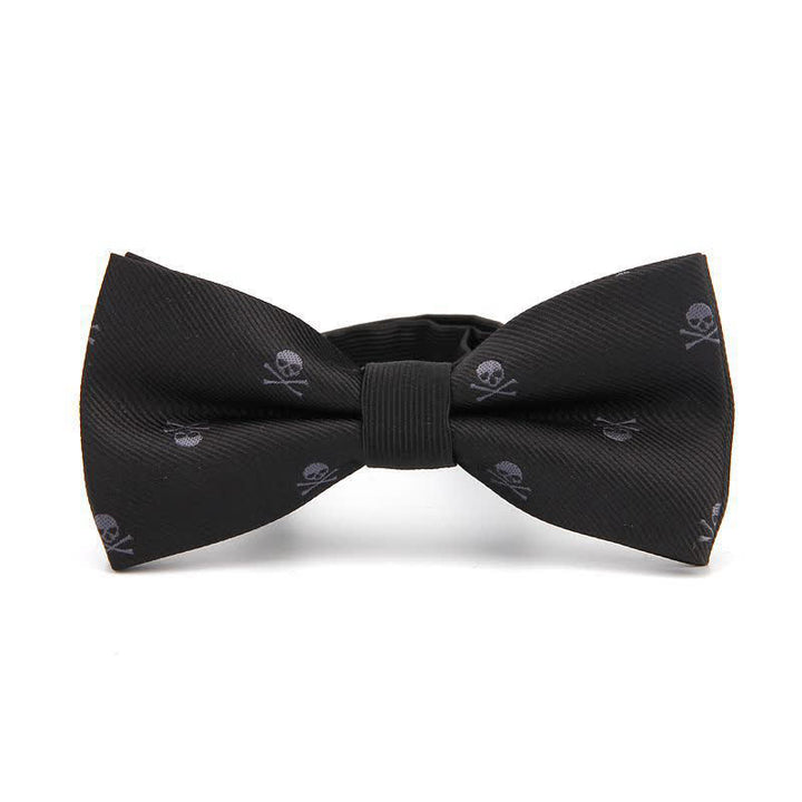 Herren Halloween Skelett Kreuzknochen Fliege