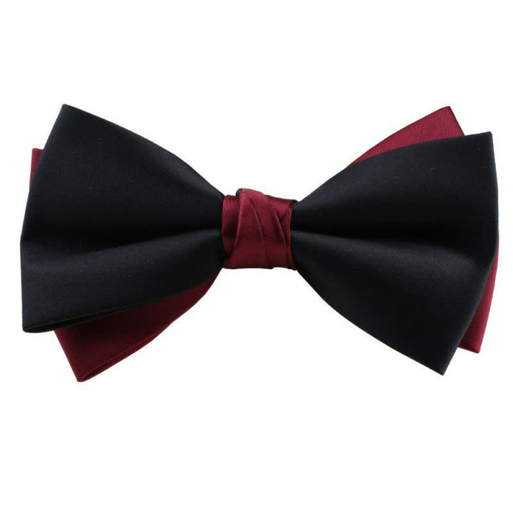 Herren Asymmetrische Zweifarbige Fliege