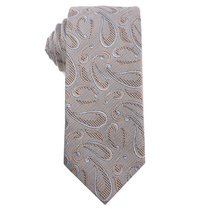 Herren's Britische Khaki Champagner Serie Krawatte - Paisley - image 7