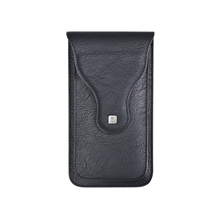 Magnetischer Clip Doppelschicht Handytaschen Gürteltasche - Schwarz - image 13
