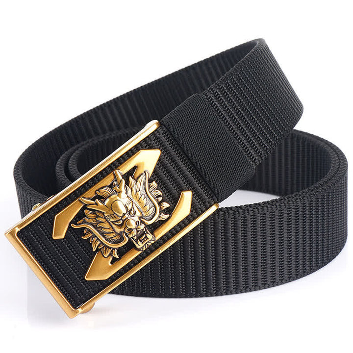Herren Z Letter Mighty Dragon Nylon Gürtel