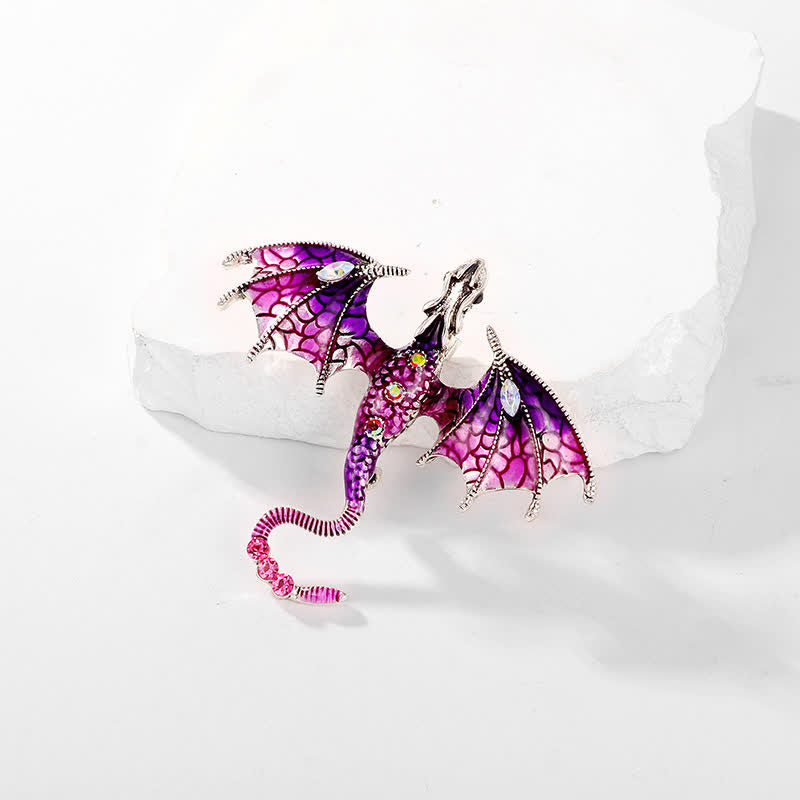 Unisex-Legenden-Fliegender-Drachen-Brosche