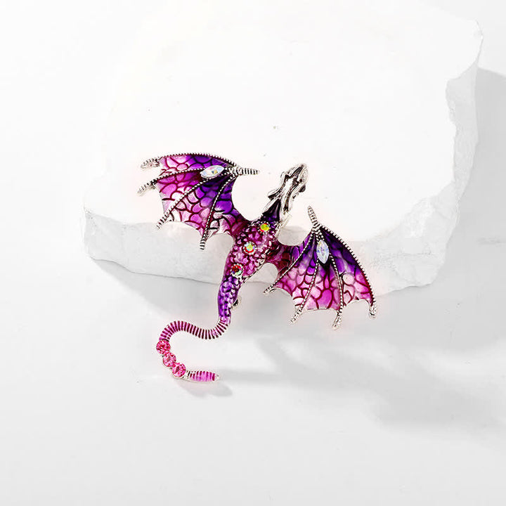 Unisex-Legenden-Fliegender-Drachen-Brosche