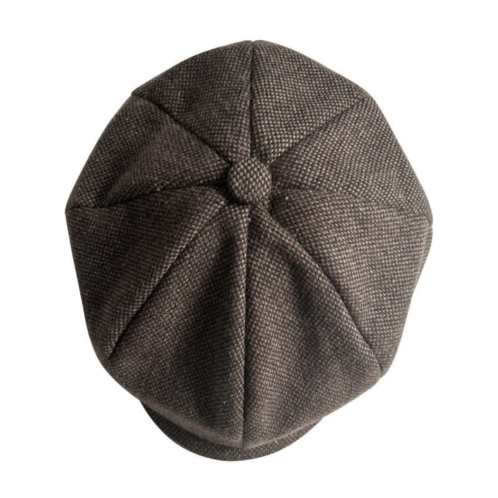 Vintage Auburn Newsboy Barett Achteckige Mütze