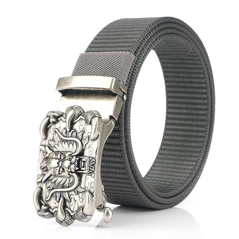 Herren Freizeit Nylon Gürtel mit Drachen Dekor