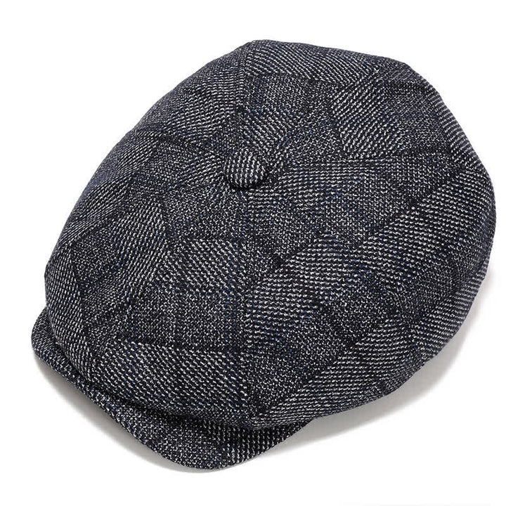 Klassische Schiebermütze mit Ohrenschutz Barett - Blau Grau - Verstellbar (ca. 22"-23 5/8") - image 15