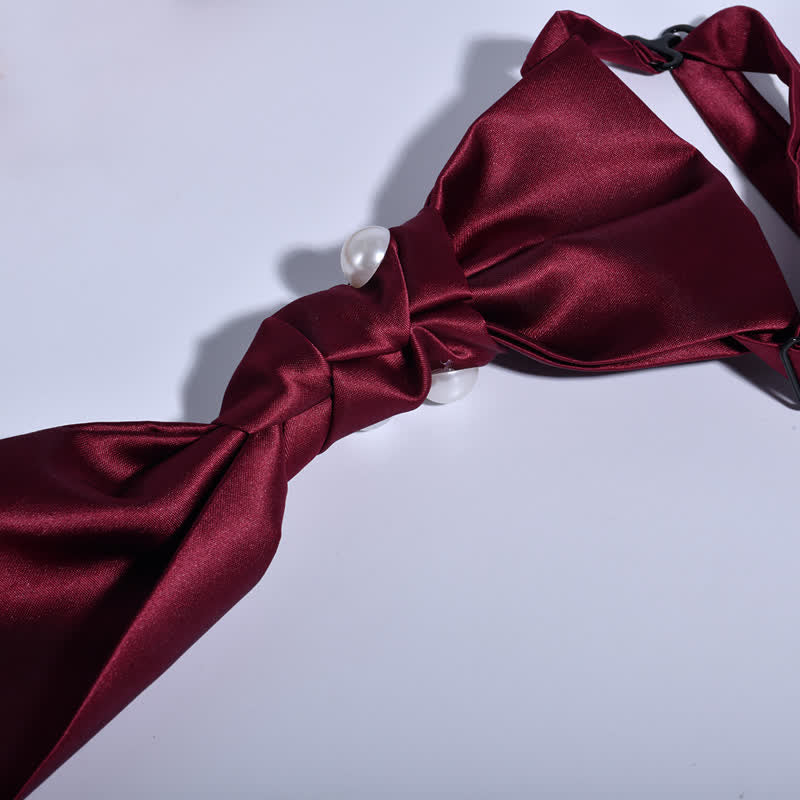 Vintage-Perlen-Hochzeitskrawatte für Herren - image 3