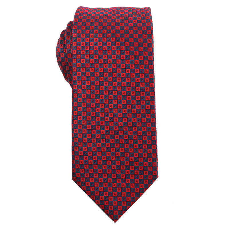 Herrenkrawatte Energetic Red Black Series Gestreift