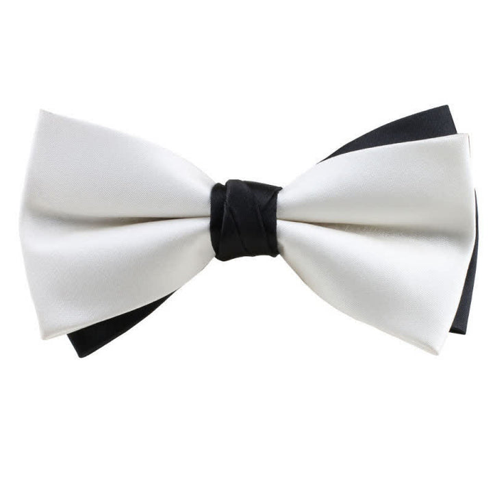 Herren Asymmetrische Zweifarbige Fliege