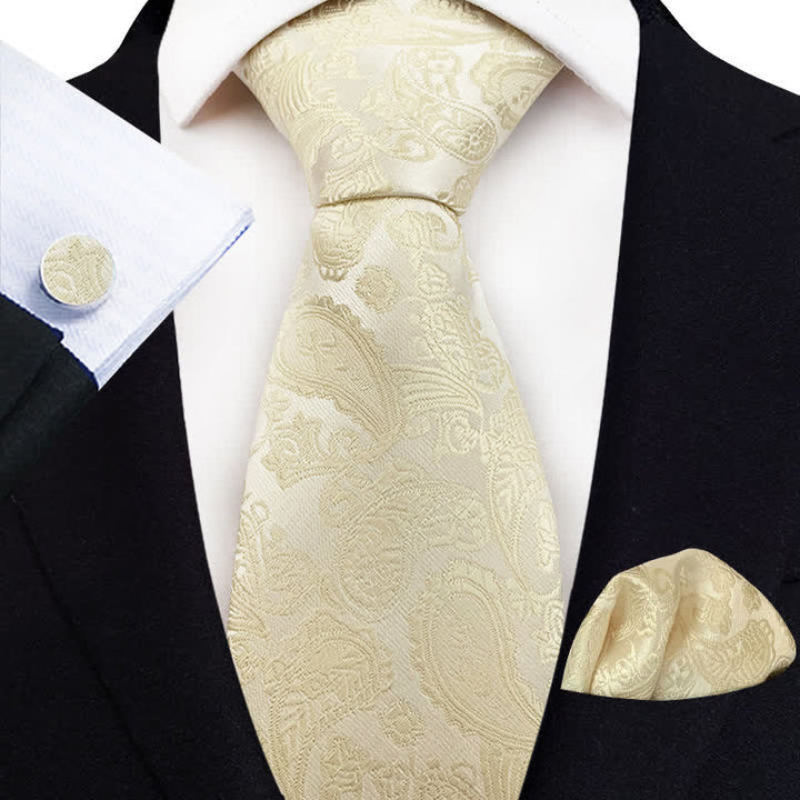 3-tlg. Set mit exotischer Paisley-Krawatte für Herren