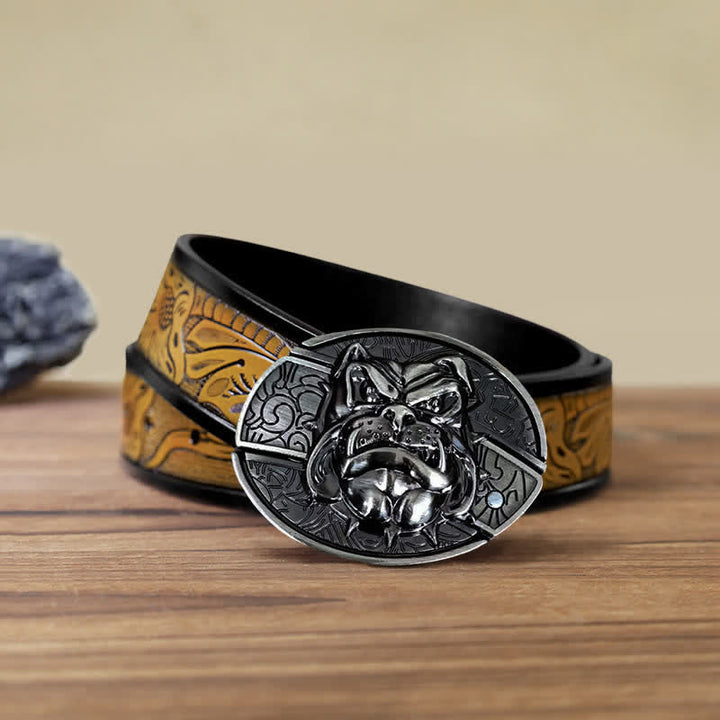 DIY Fierce Dog versteckter Klappmesser-Ledergürtel für Herren