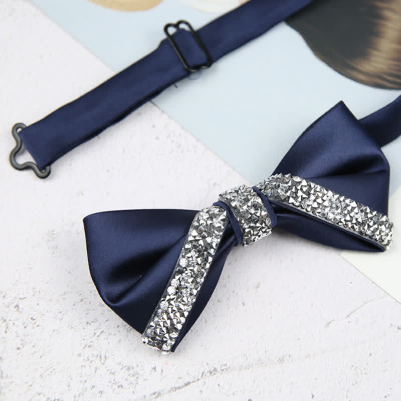 Glitzernde Herren-Fliege mit Strasssteinen für Hochzeiten