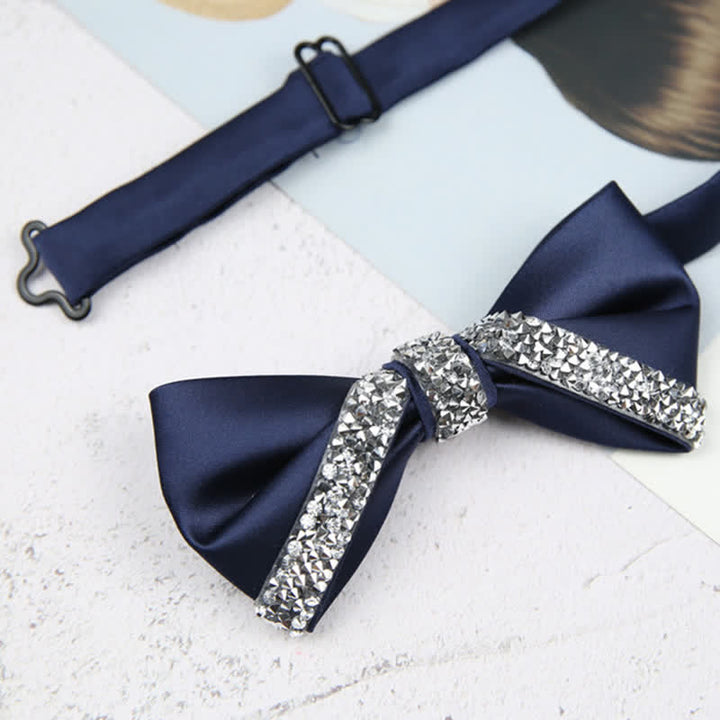 Glitzernde Herren-Fliege mit Strasssteinen für Hochzeiten
