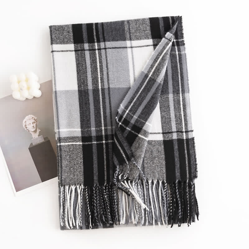 Klassischer wärmerer Winter-Karrierter Schal für Frauen