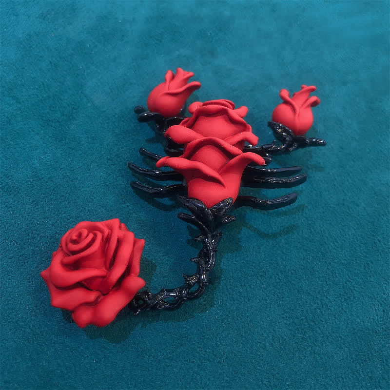 Männer Persönlichkeit Skorpion Rose Brosche