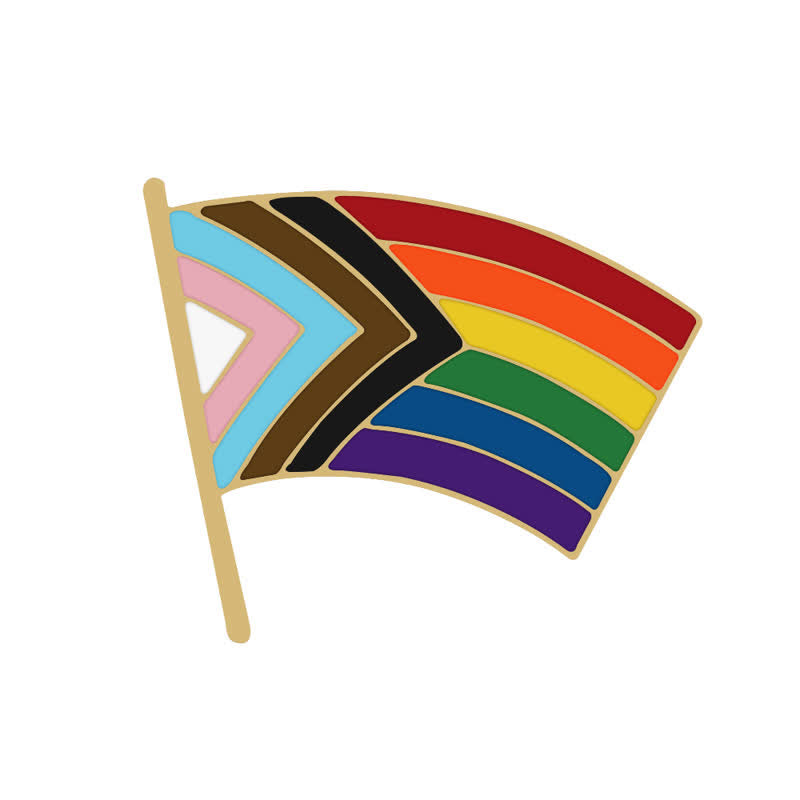 3Stück Zeigen Sie Ihren Stolz Regenbogenflagge Brosche