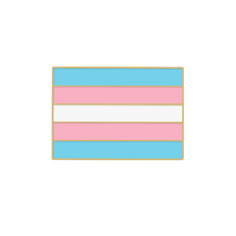 6Stk. Pride Day Pink & Blue Rainbow Flag Brosche