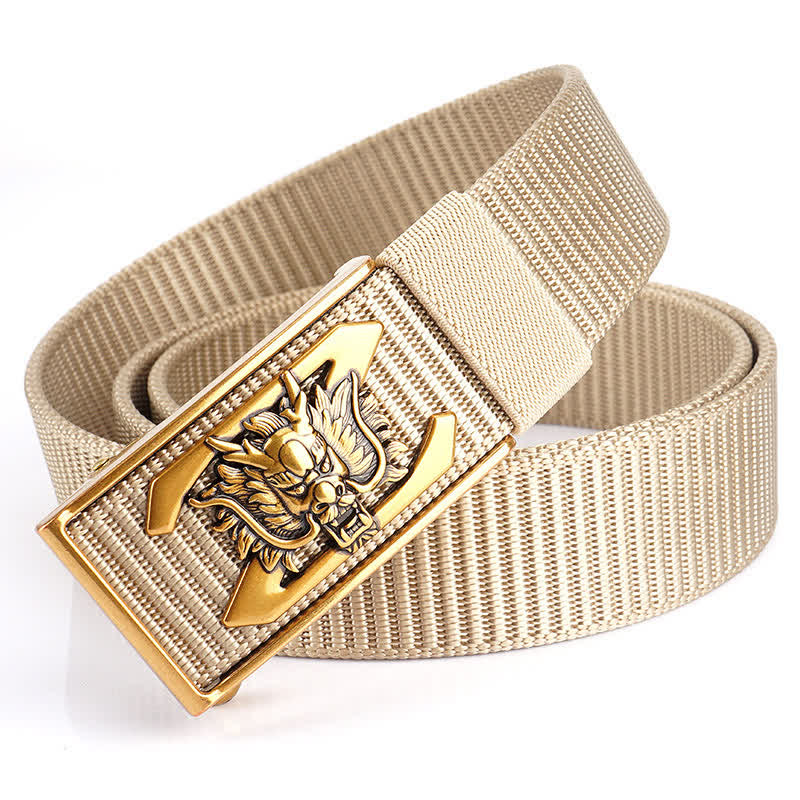 Herren Z Letter Mighty Dragon Nylon Gürtel