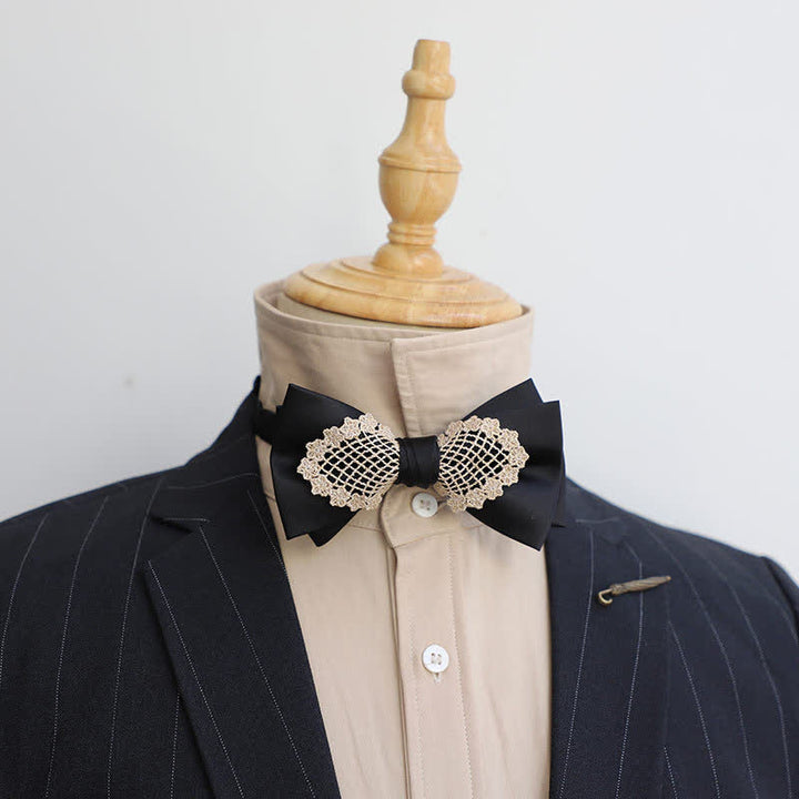 Elegante Blumen-Spitzen-Fliege für Herren