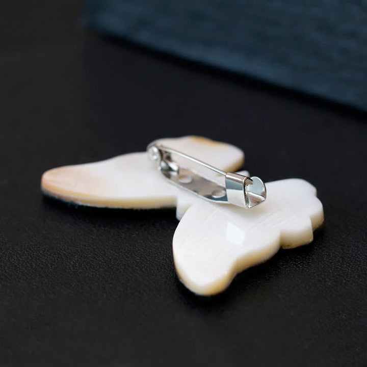 Damen Märchen Perlmutter Schmetterlingsbrosche