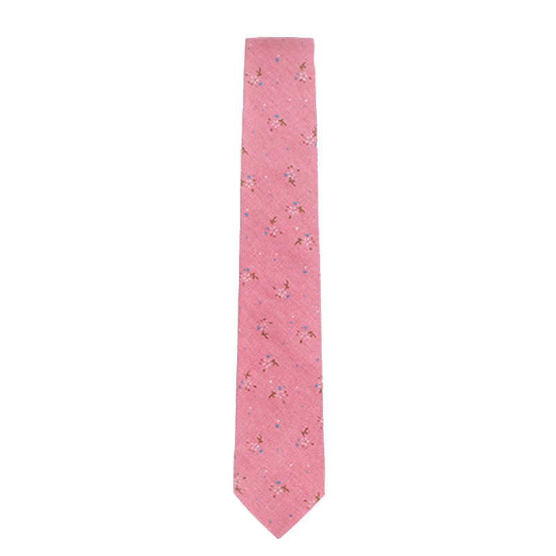 Elegante florale schmale Krawatte für Männer