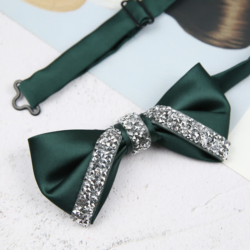 Glitzernde Herren-Fliege mit Strasssteinen für Hochzeiten