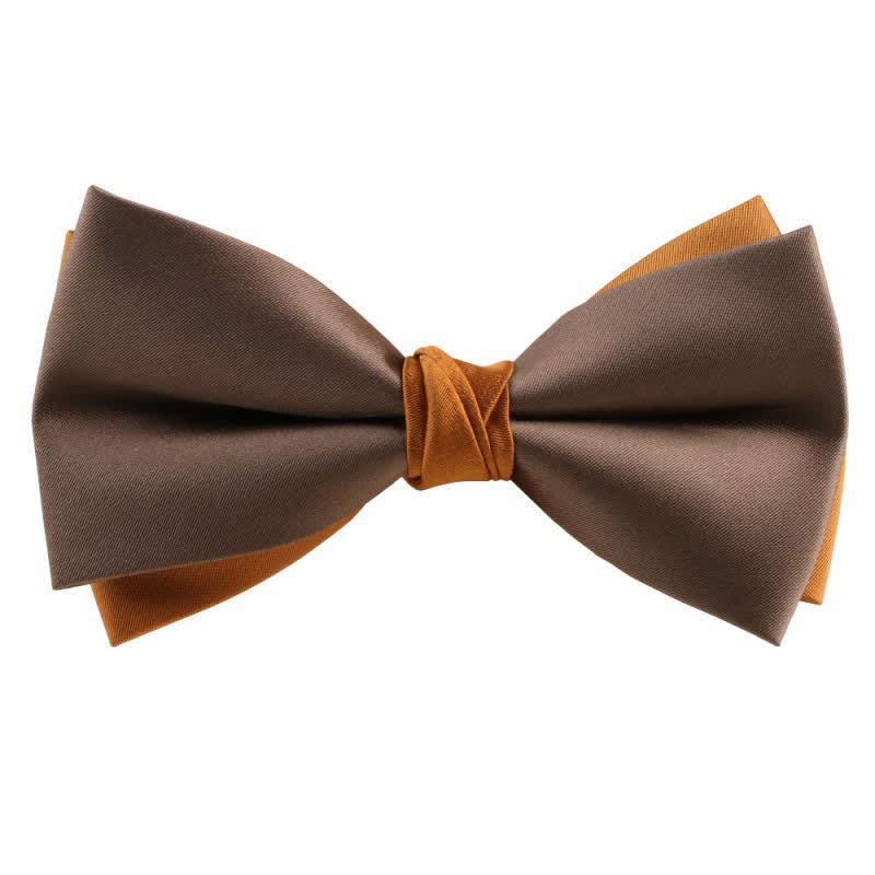 Herren Asymmetrische Zweifarbige Fliege