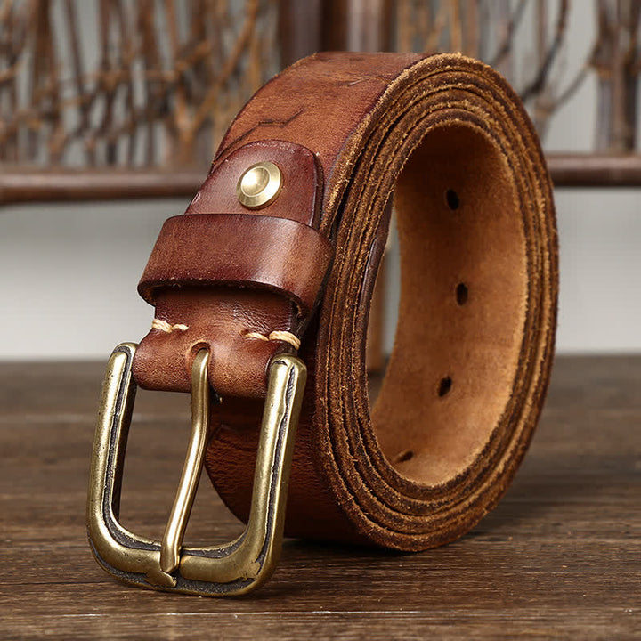 Herren-Gürtel mit geschnitztem Schiffsanker-Design - image 9