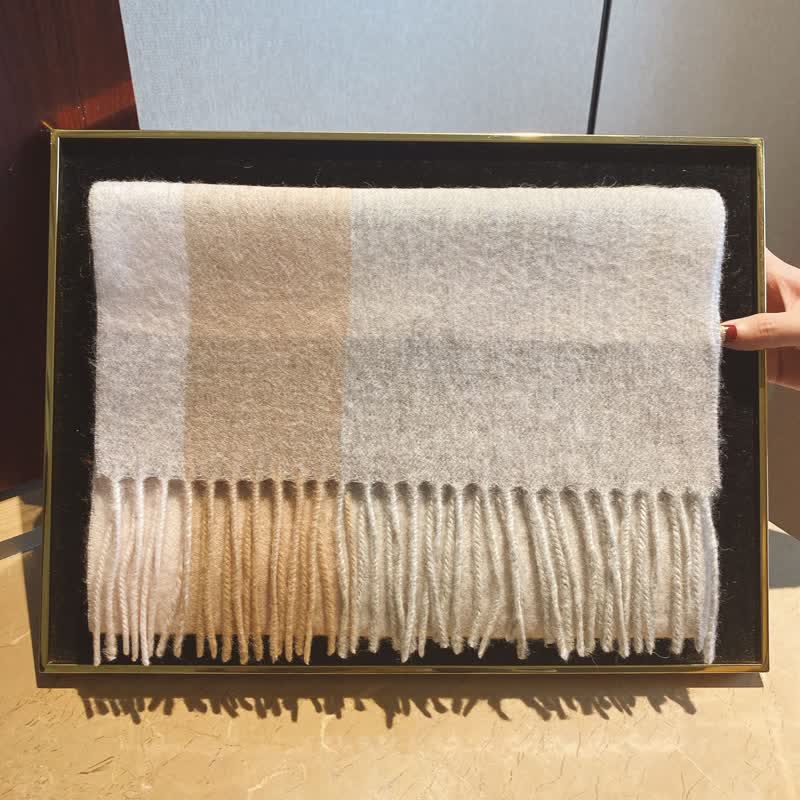 Unisex-Schal aus Lammfell im Edinburgh-Karo-Design, groß und warm - #16 - image 32