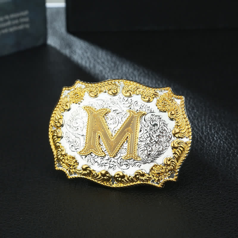 DIY-Ledergürtel für Herren mit goldener Anfangsbuchstabenschnalle - M - Ohne Gürtel - image 1