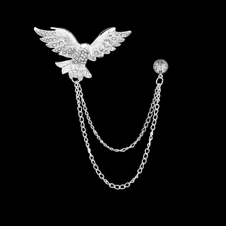 Herren Fliegende Adler-Kettenbrosche