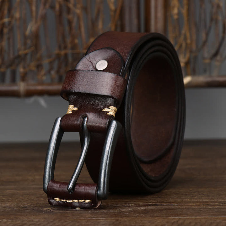 Stilvoller Retro-Cowboy-Ledergürtel für Herren